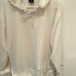 Nike Hoodie. Size Large in Off White. Cute Detail and Cozy